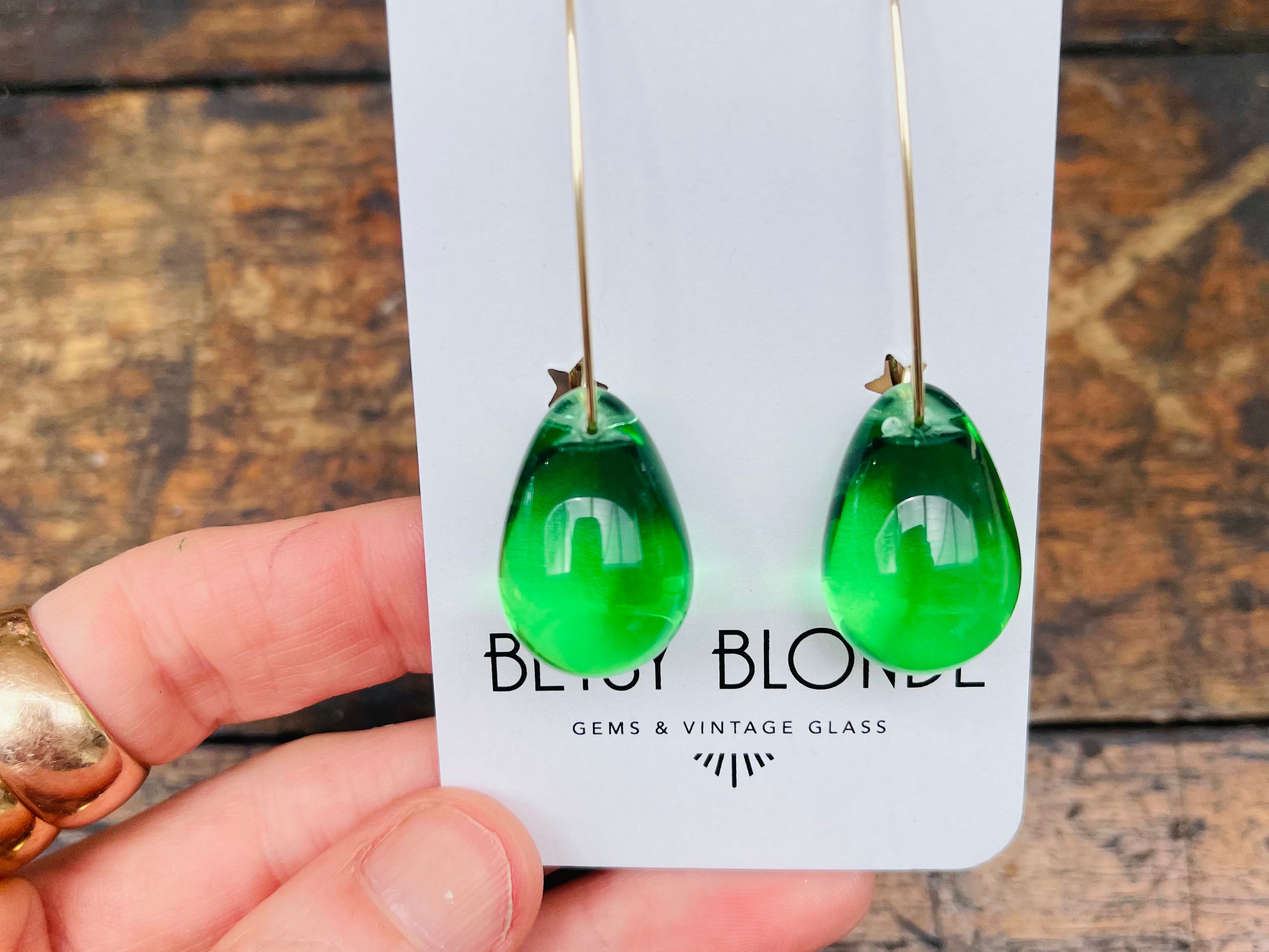 Vintage 2025 green earrings