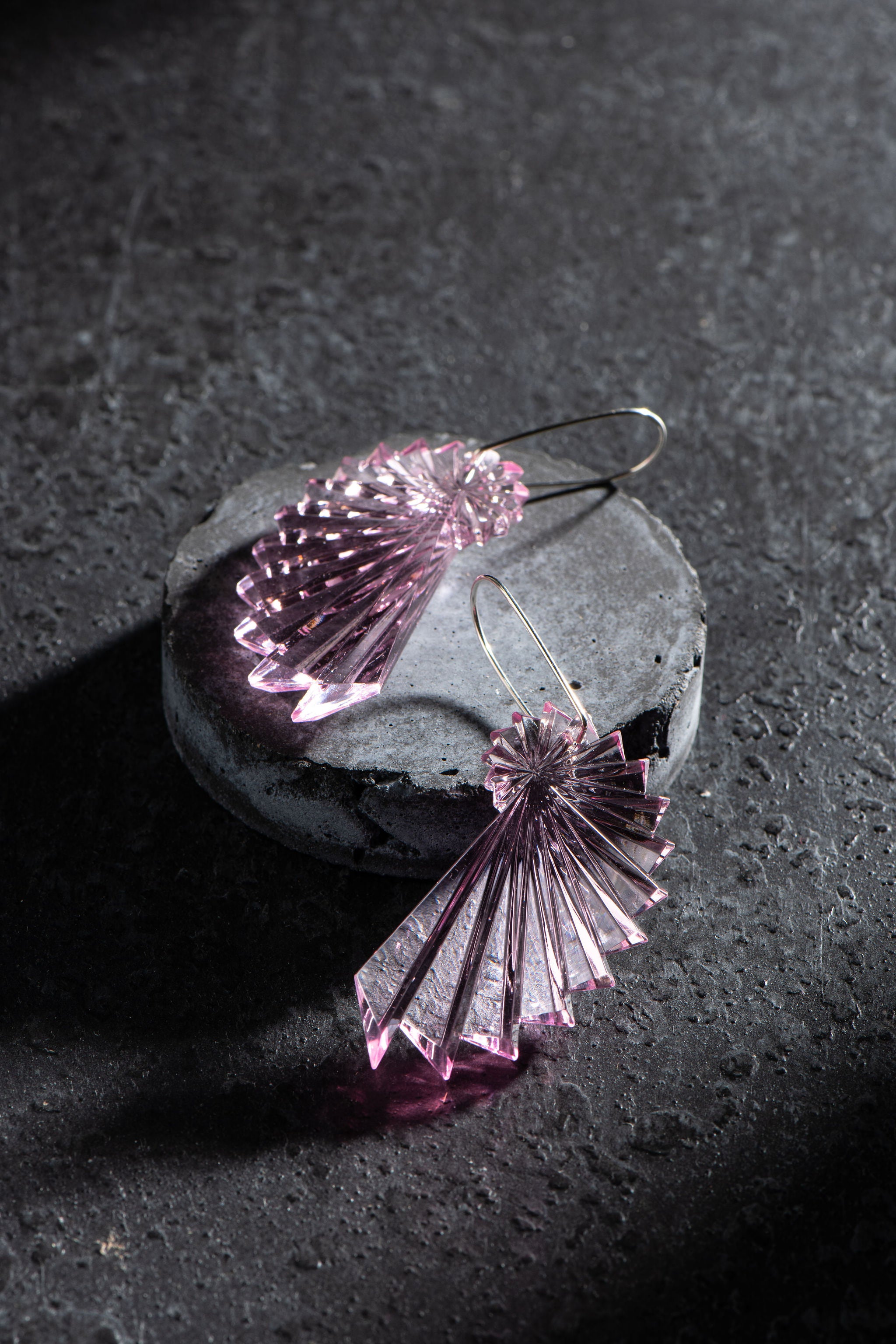 Yellow shop acrylic earrings